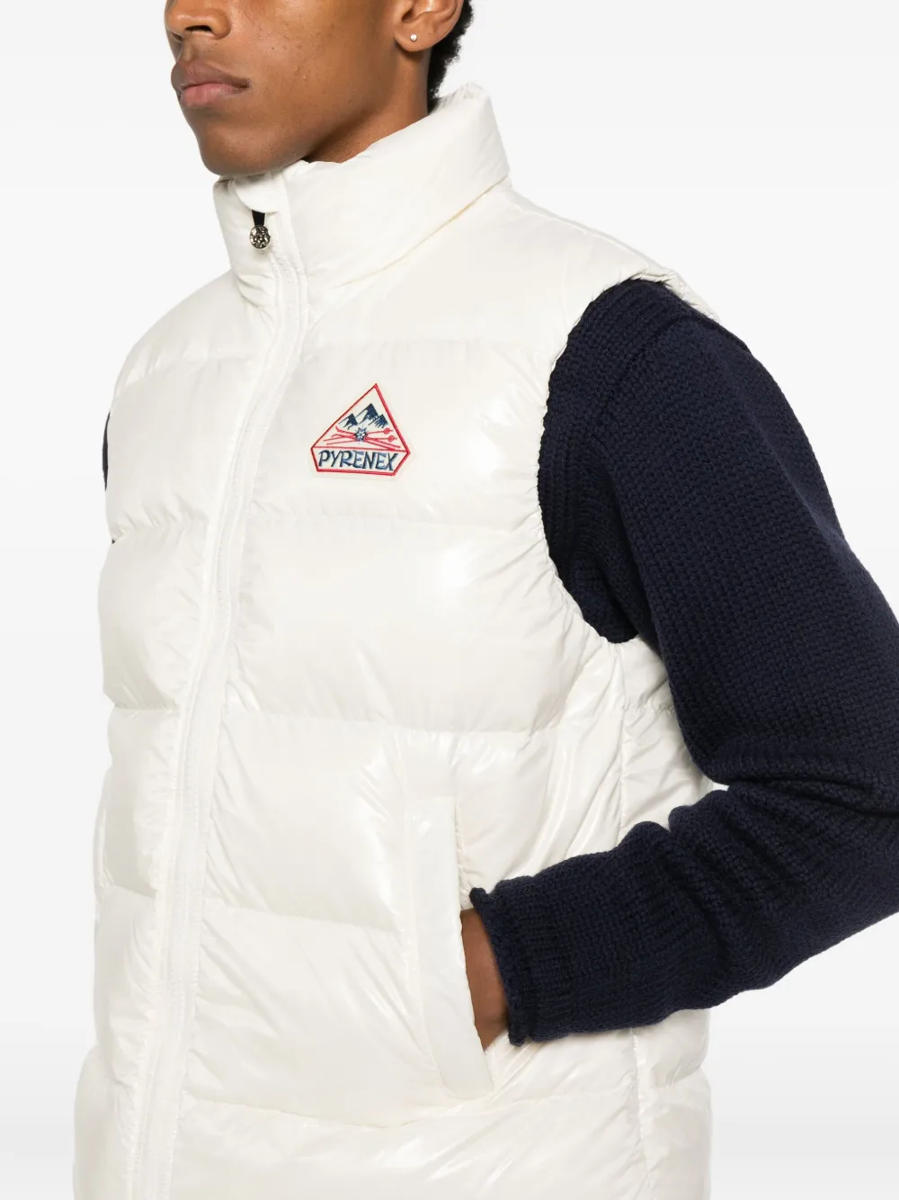 Pyrenex Logo-patch Gilet In White