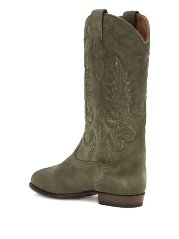 Botas Camperas Botas Verdes Ante Botas Cowboy Verde Modelo Hadid