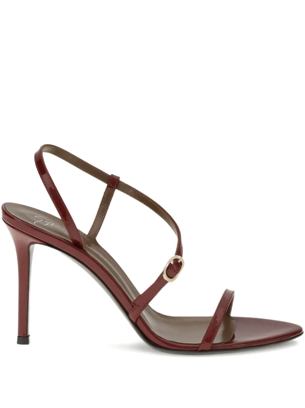Giuseppe Zanotti 90mm buckle-detail stiletto sandals Red