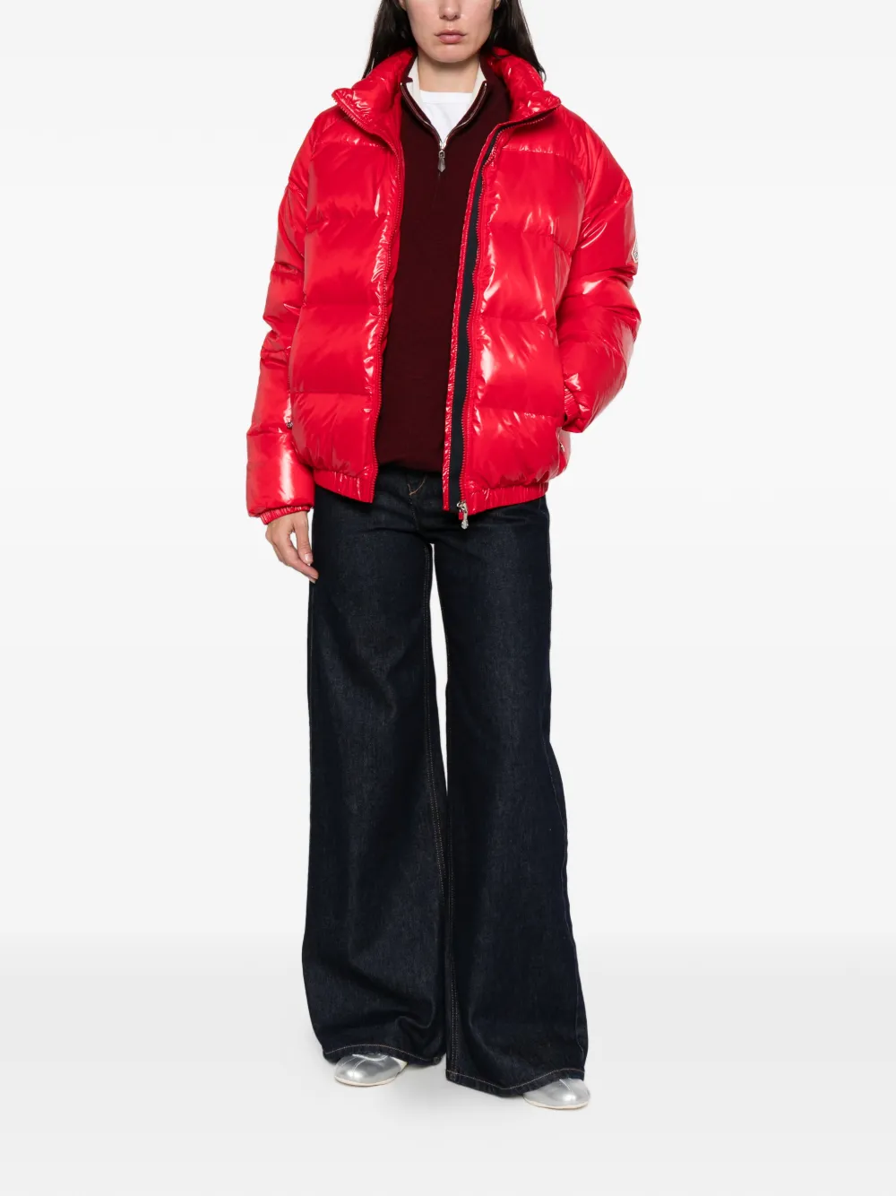 Pyrenex Zip Puffer Jacket In Pink