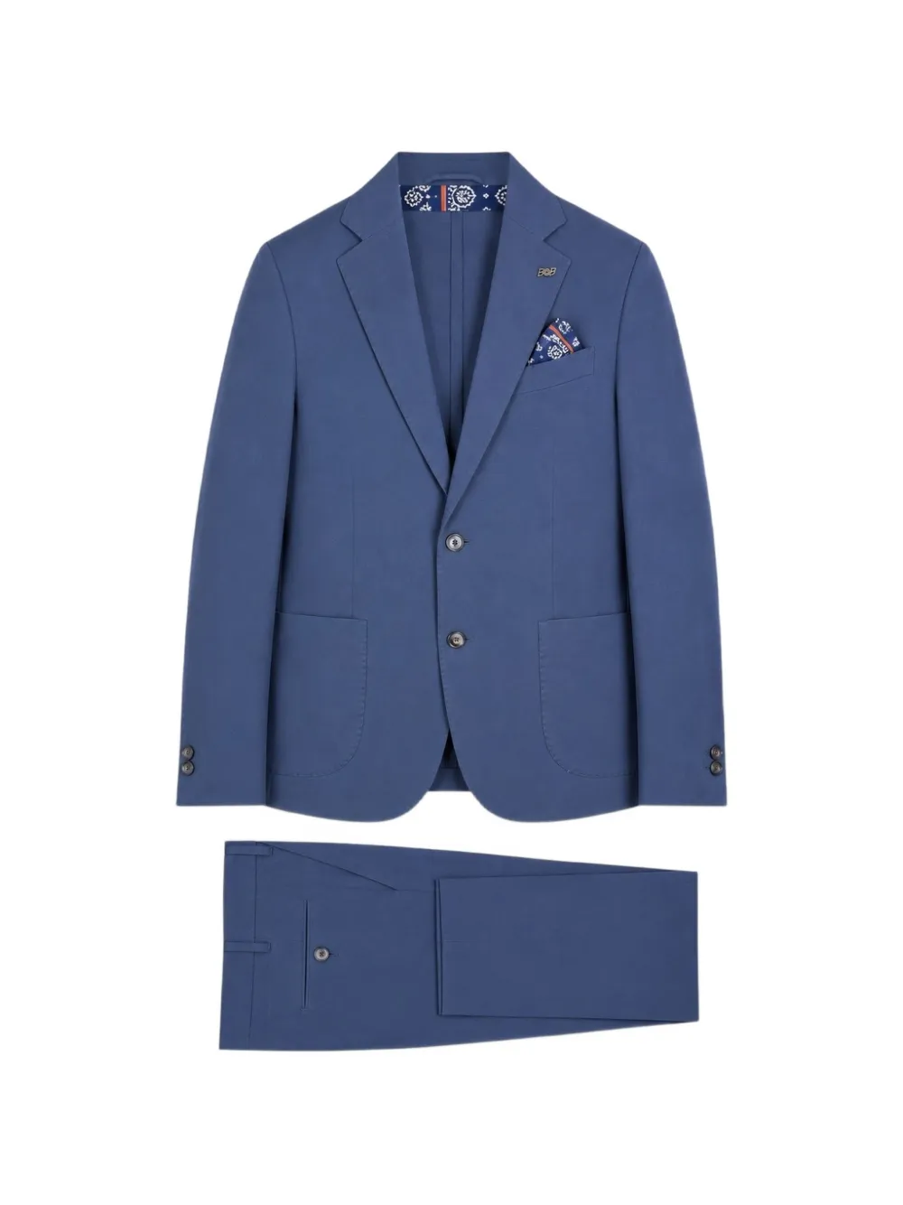 BOB single-breasted notched-lapels suit - Blu