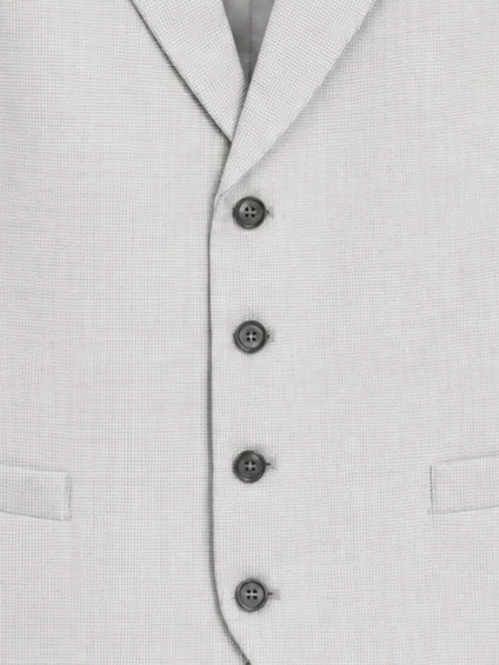 LUIGI BIANCHI MANTOVA Lubiam gilet met knoopsluiting Grijs
