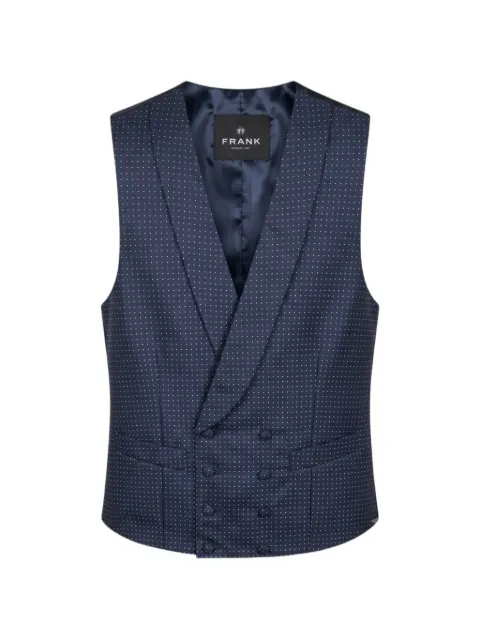 Franks polka-dot double-breasted waistcoat