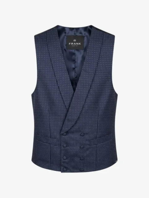 Franks polka-dot double-breasted waistcoat