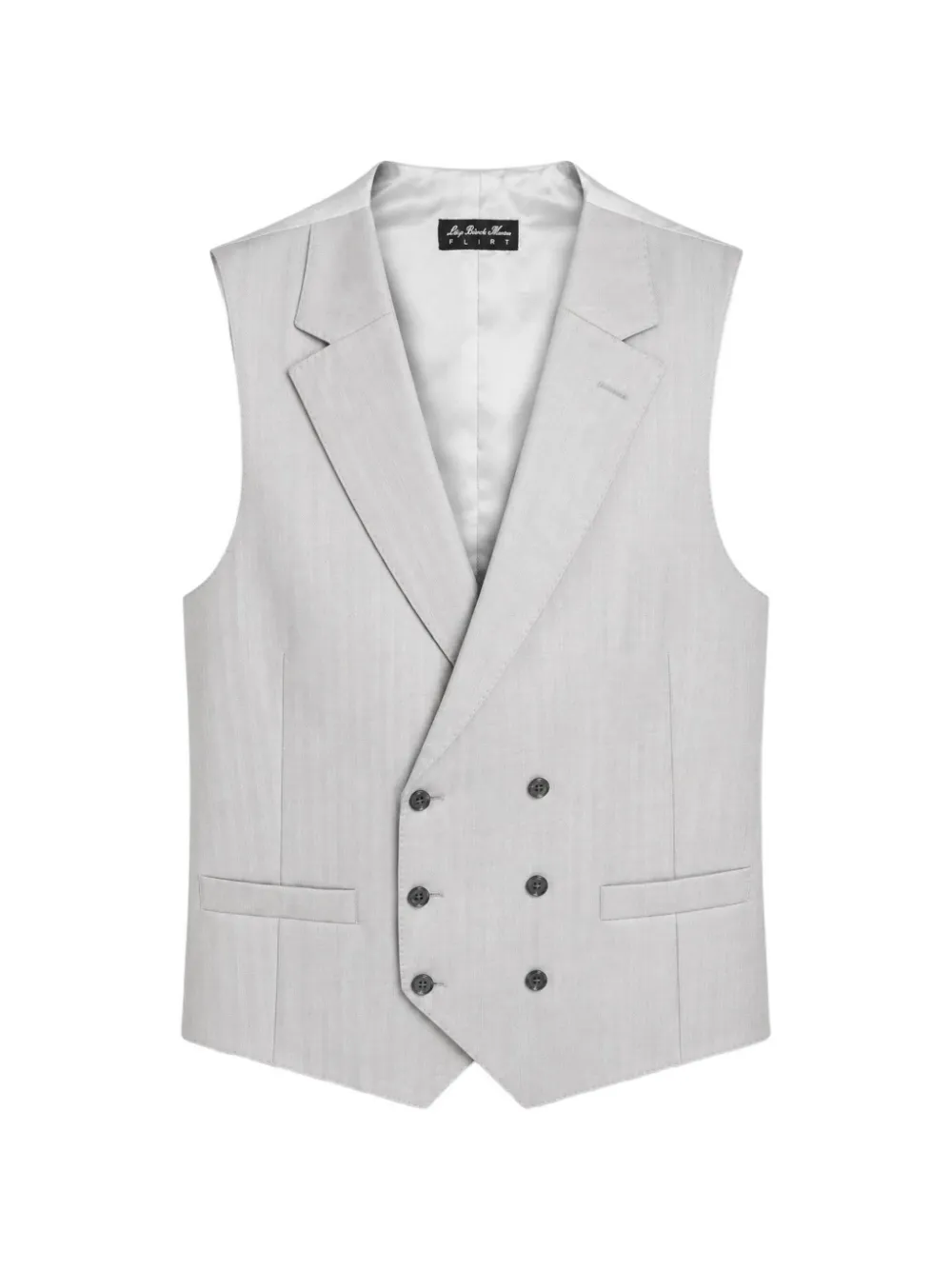 LUIGI BIANCHI MANTOVA double-breasted waistcoat - Grigio