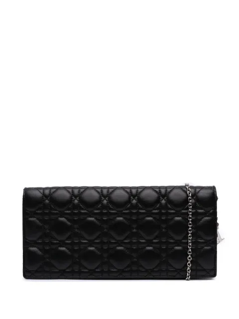 Christian Dior Pre-Owned 2012 Lambskin Cannage Lady Dior Convertible Clutch crossbody bag
