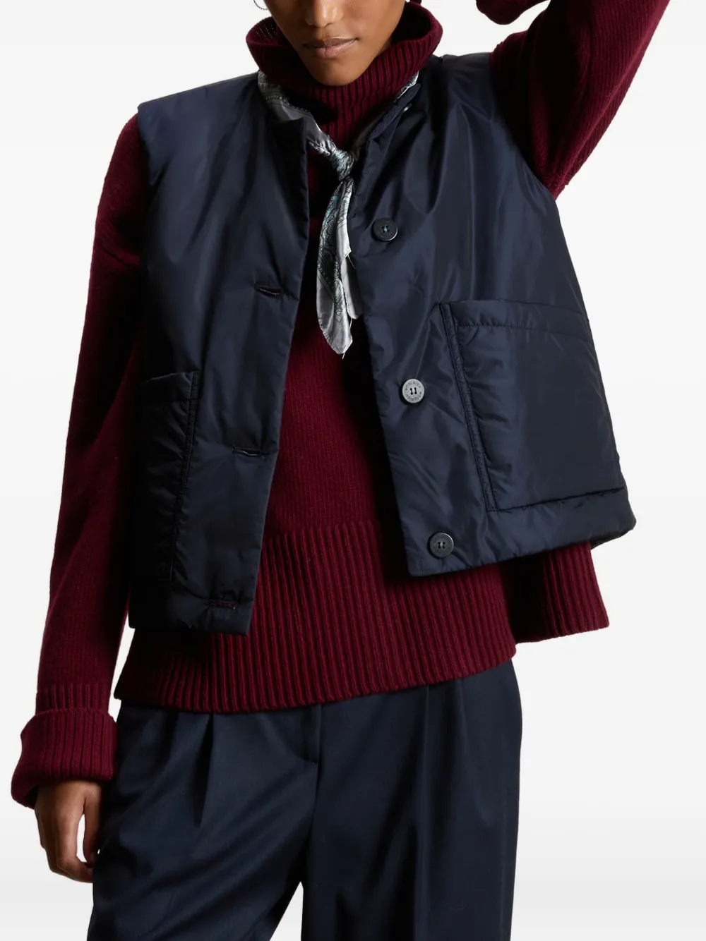 Woolrich Bodywarmer met knoopsluiting Blauw
