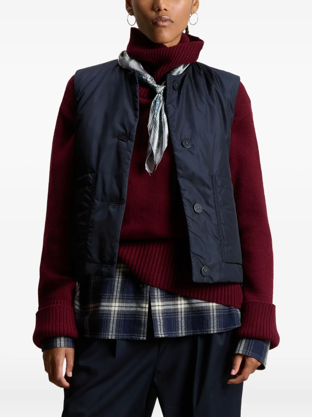 Woolrich Bodywarmer met knoopsluiting Blauw