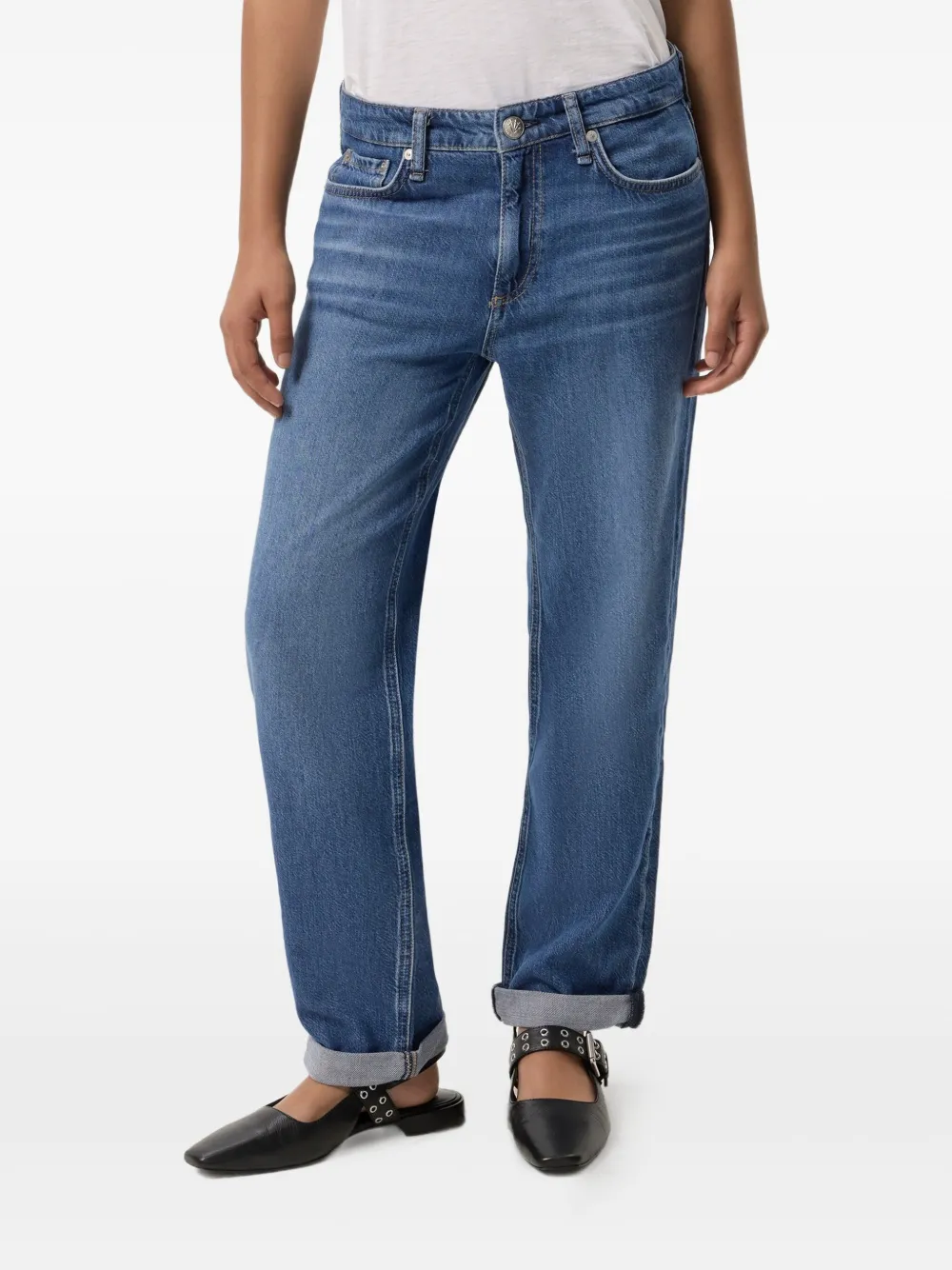 rag & bone Low waist jeans Blauw