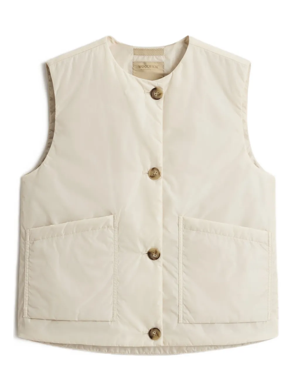 button-fastening pocket vest
