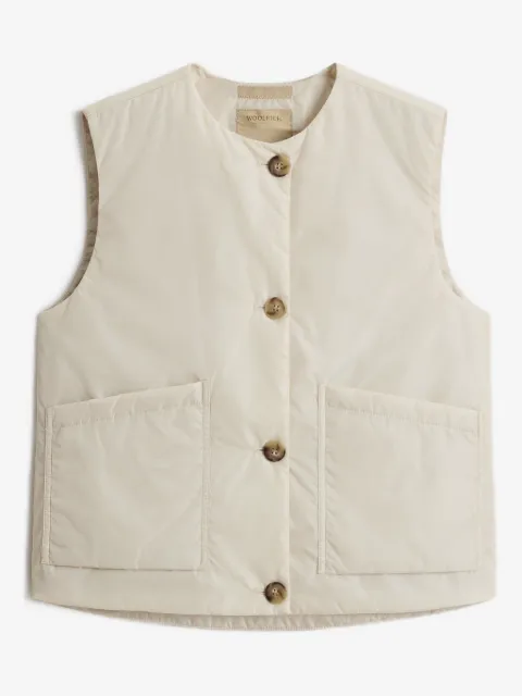 Woolrich chaleco con botón en el bolsillo
