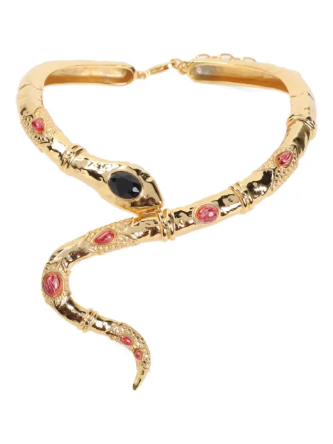 Roberto Cavalli snake-embellished necklace