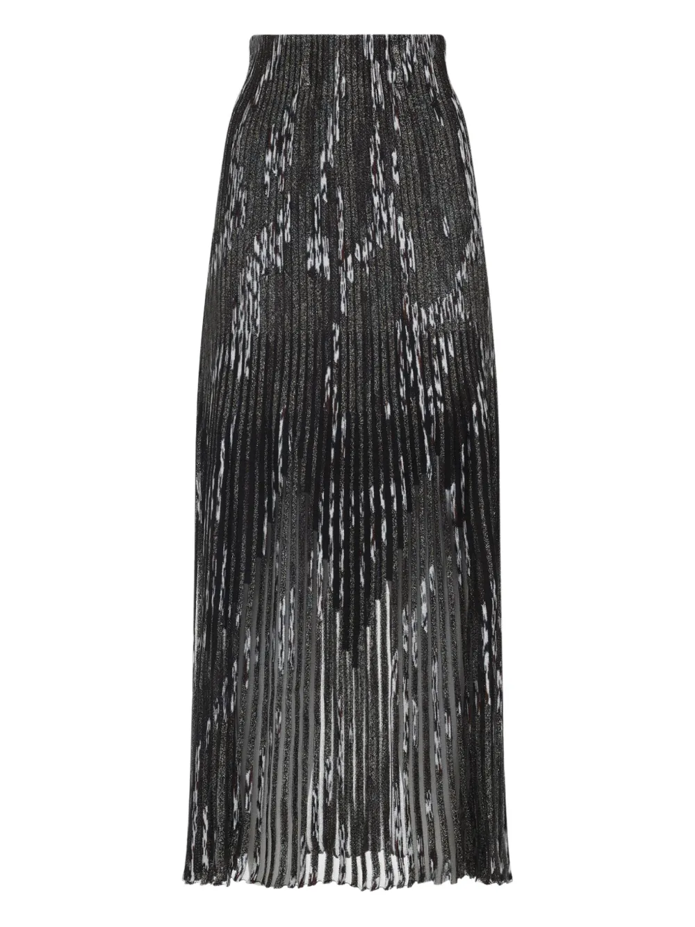 Missoni pleated lurex skirt - Zwart