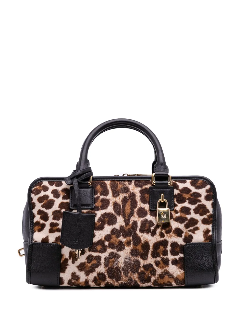 Loewe Pre-Owned 2013 Pony Hair Leopard Print Amazona 28 handbag | Brown | Image 1