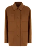 Max Mara button-fastening patch-pocket jacket - Brown