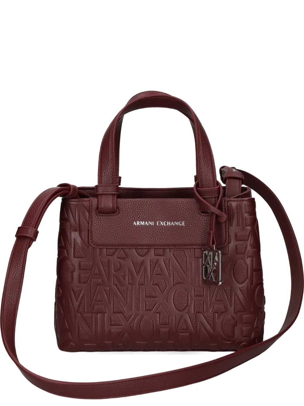 debossed-logo plaque tote bag