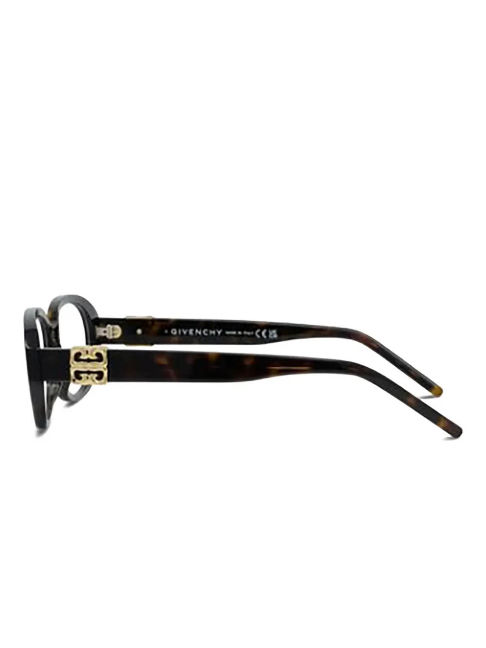 Givenchy Eyewear Bril met logodetail Bruin