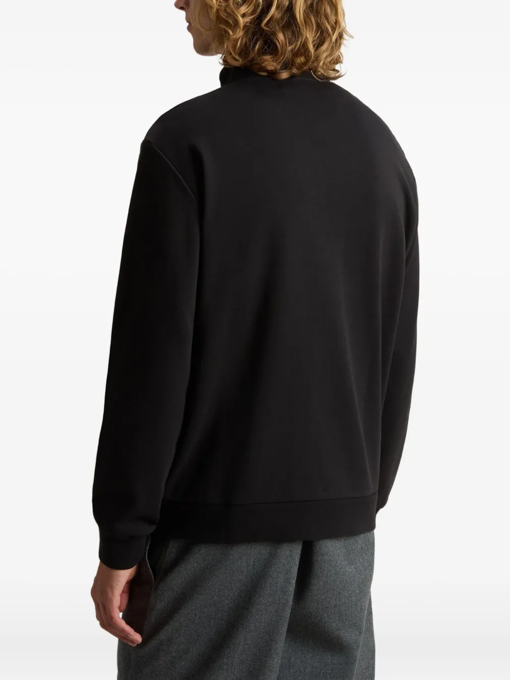 Woolrich Trainingstop met logodetail en rits Zwart