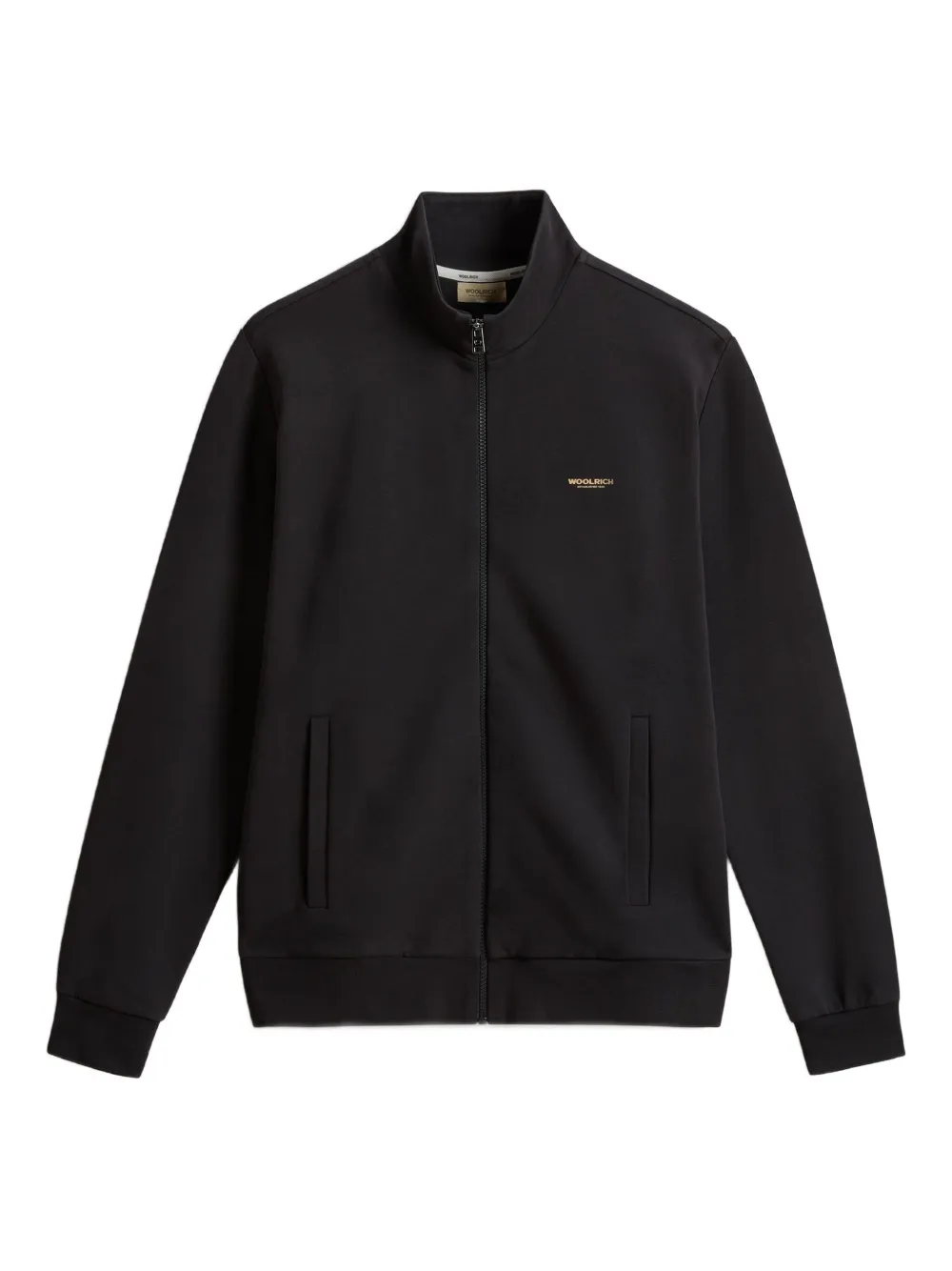 Woolrich logo-detail zip-up track top | Black | Image 1