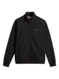 Woolrich logo-detail zip-up track top - Black