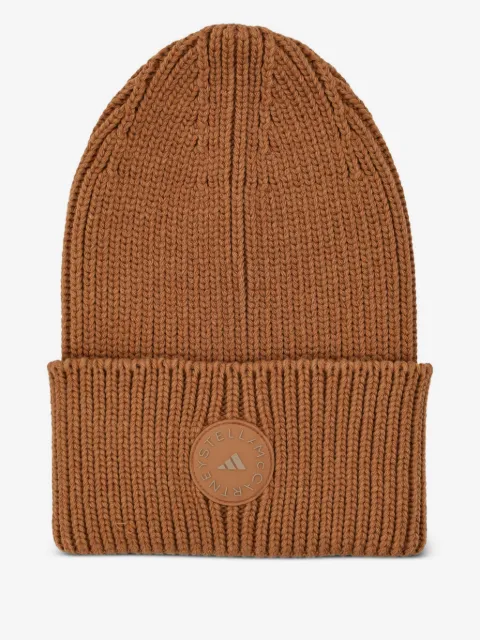 adidas logo-patch beanie