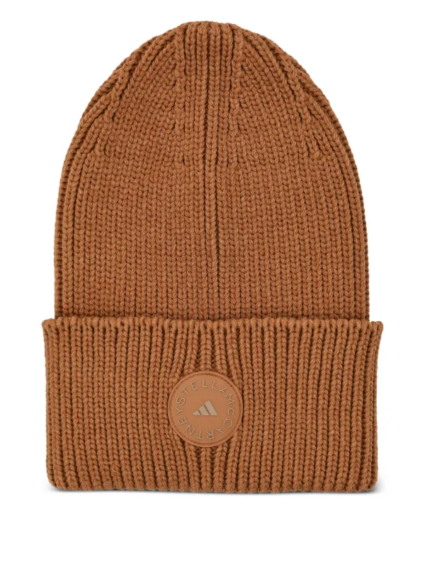 Adidas ロゴパッチ ビーニー | ブラウン | FARFETCH JP