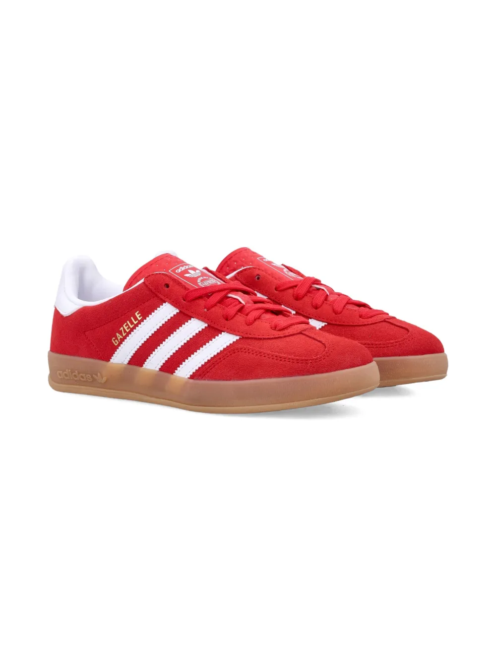Adidas Kids Samba suede sneakers Red