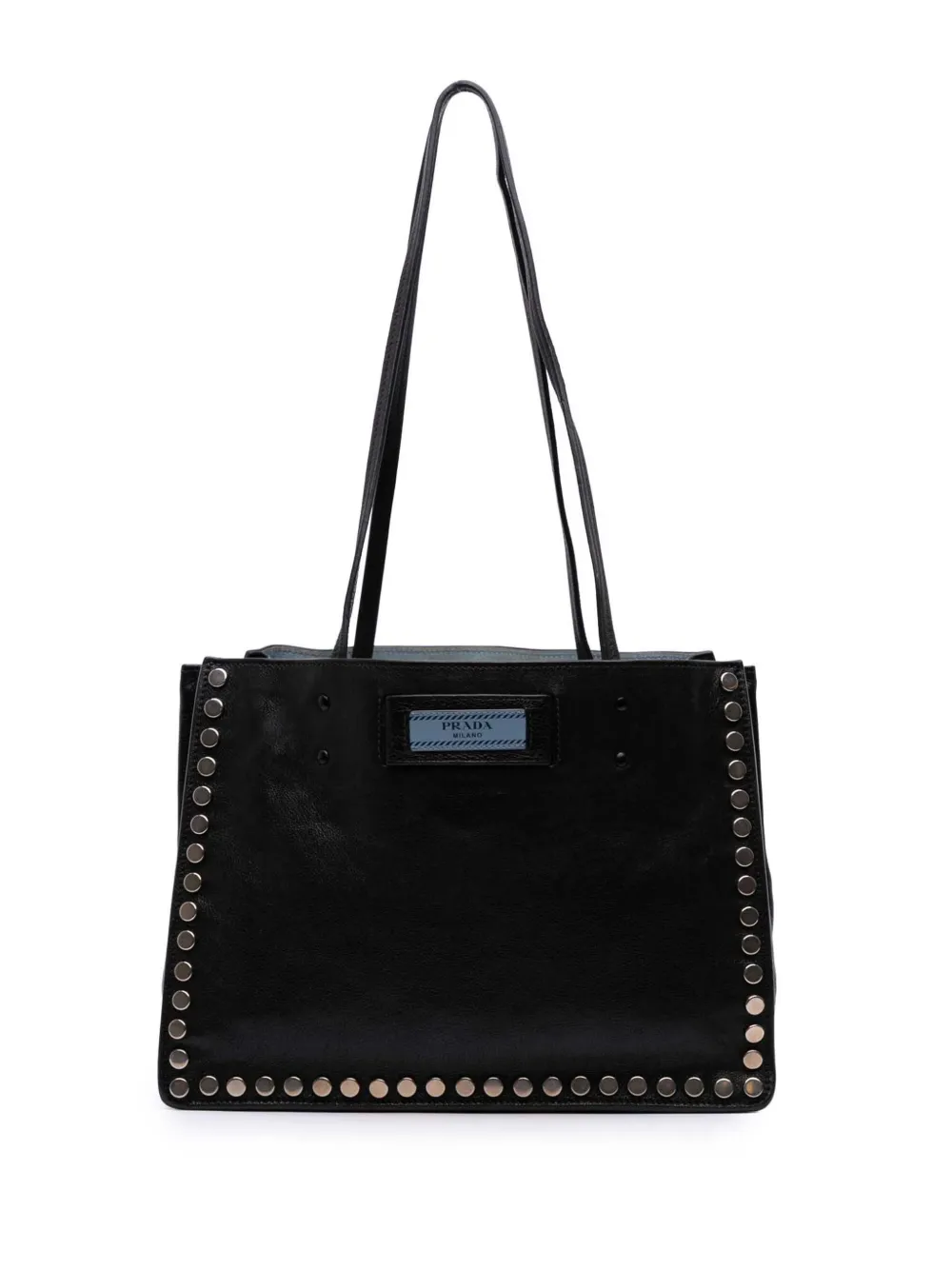 2010-2025 Glace Calf Studded Etiquette tote bag