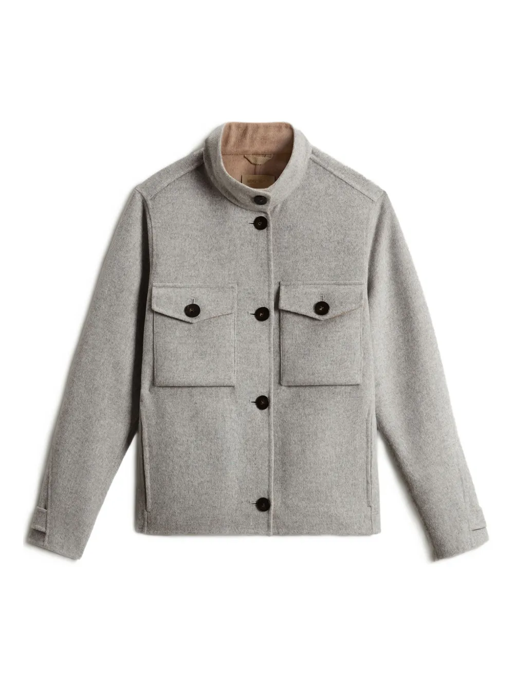 Woolrich double flap-pocket long-sleeve jacket Grijs