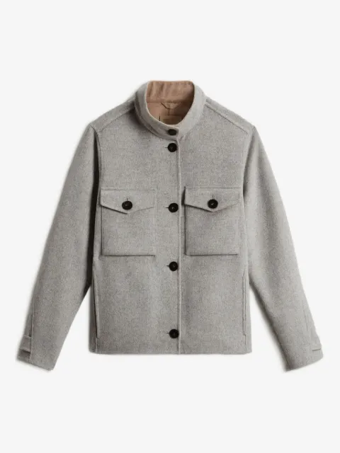 Woolrich double flap-pocket long-sleeve jacket
