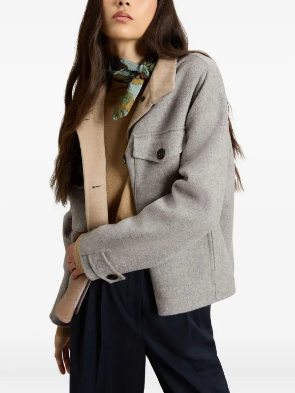 Woolrich chamarra con bolsillos y solapa