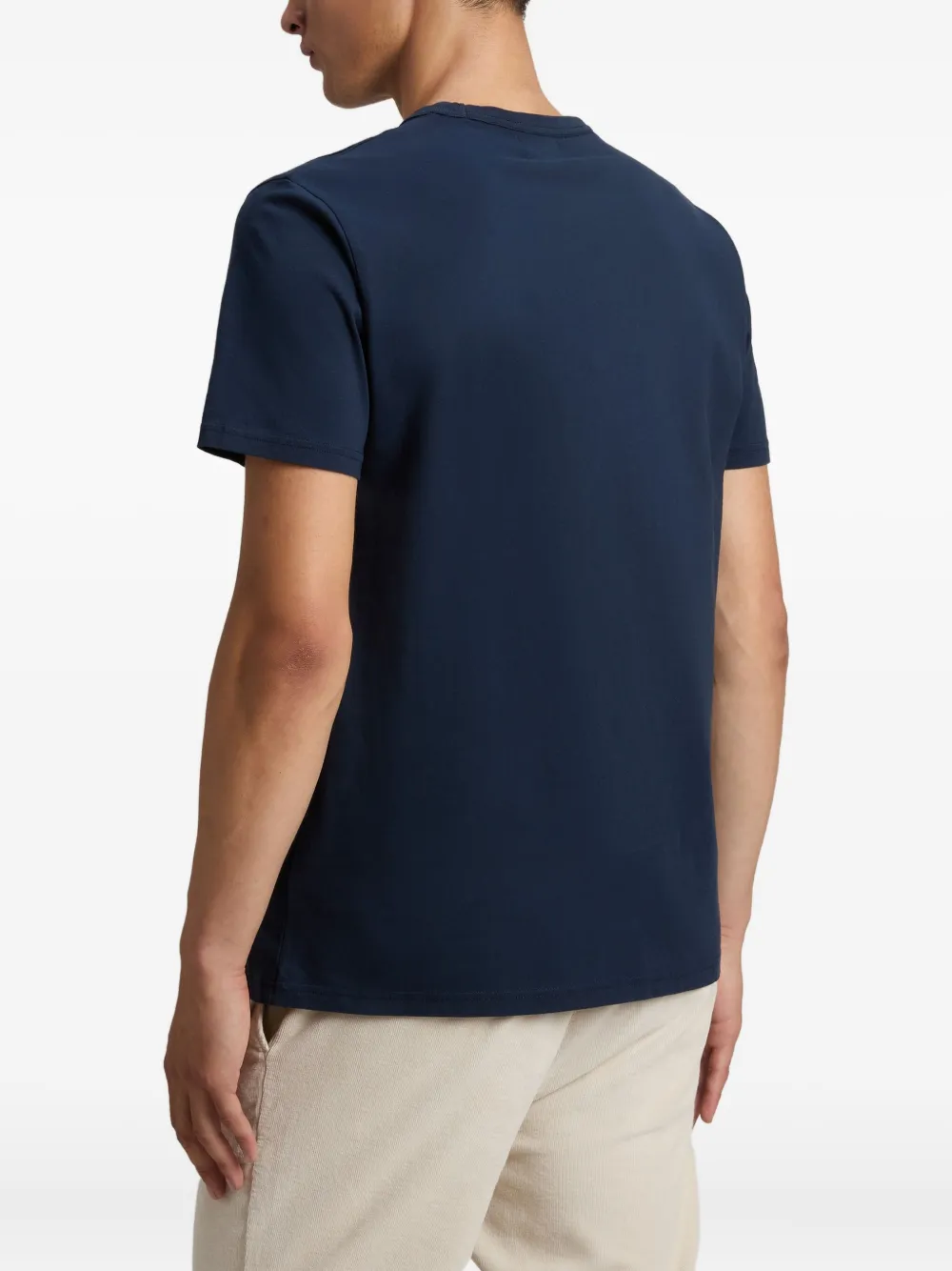 Woolrich Katoenen T-shirt met geborduurd logo Blauw
