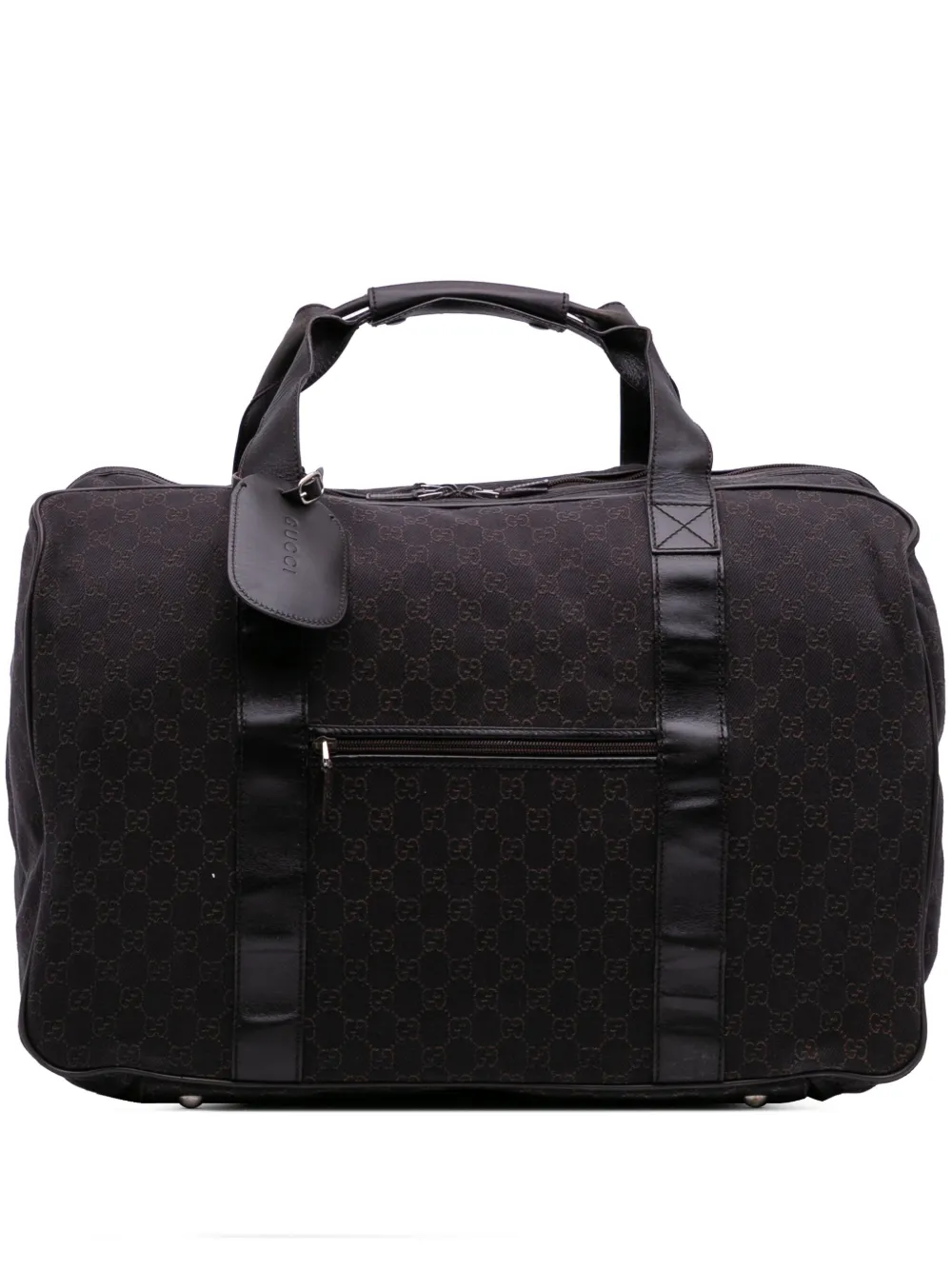 Gucci Pre-Owned 2000-2015 GG Denim travel bag - ブラウン Gucci Pre-Owned 2000-2015 GG Denim travel bag - ブラウン