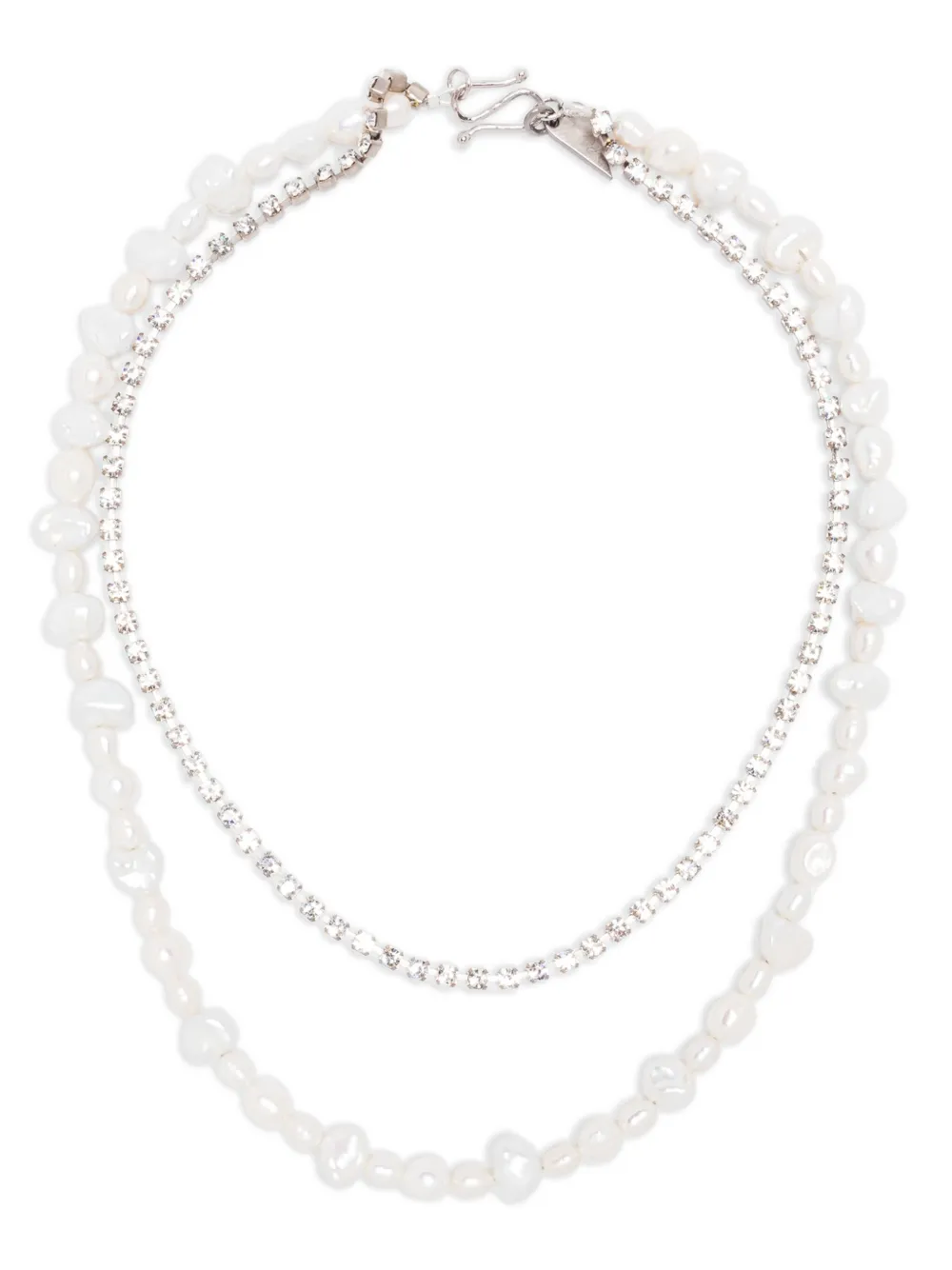 pearl-embellished necklace