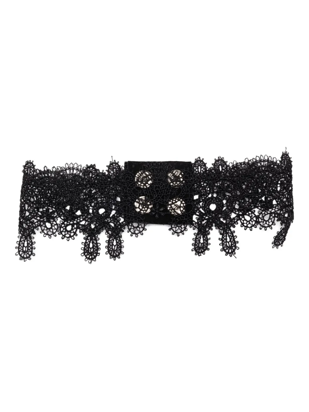 Manokhi lace-embellished choker necklace | Black | Image 1