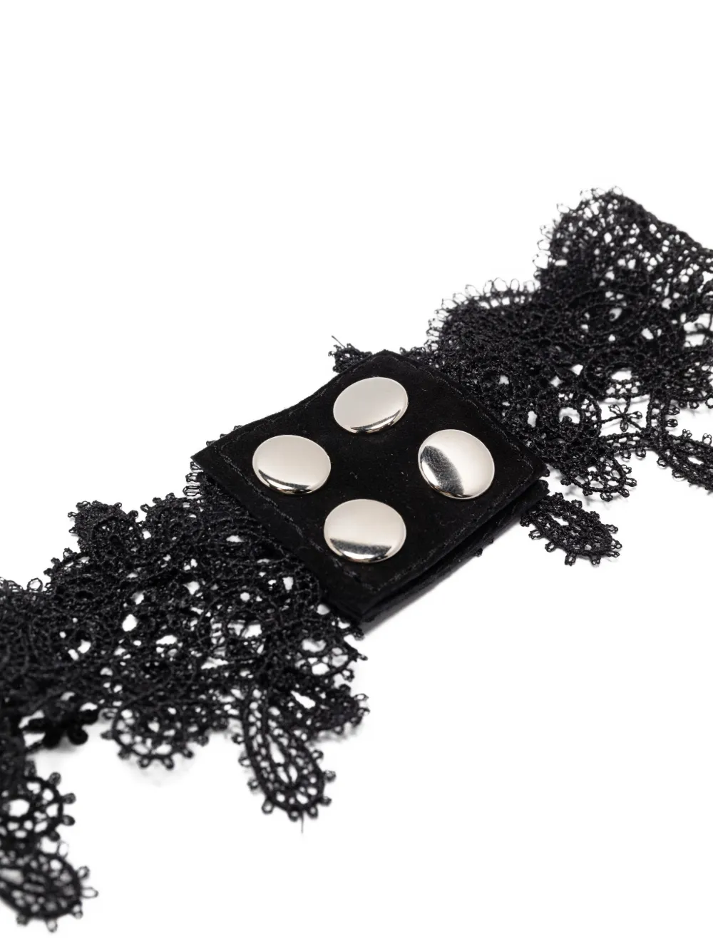 Lace-Embellished Choker Necklace