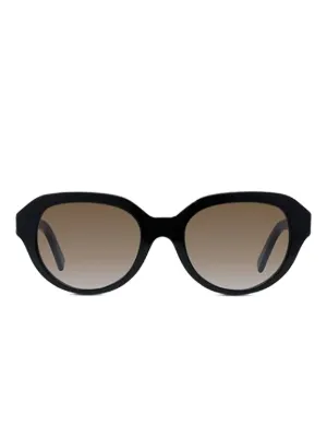 Vivienne Westwood Óculos De Sol Redondo Com Aplicação Orb | Preto