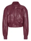 ROTATE BIRGER CHRISTENSEN angular-panelling bomber jacket - Red