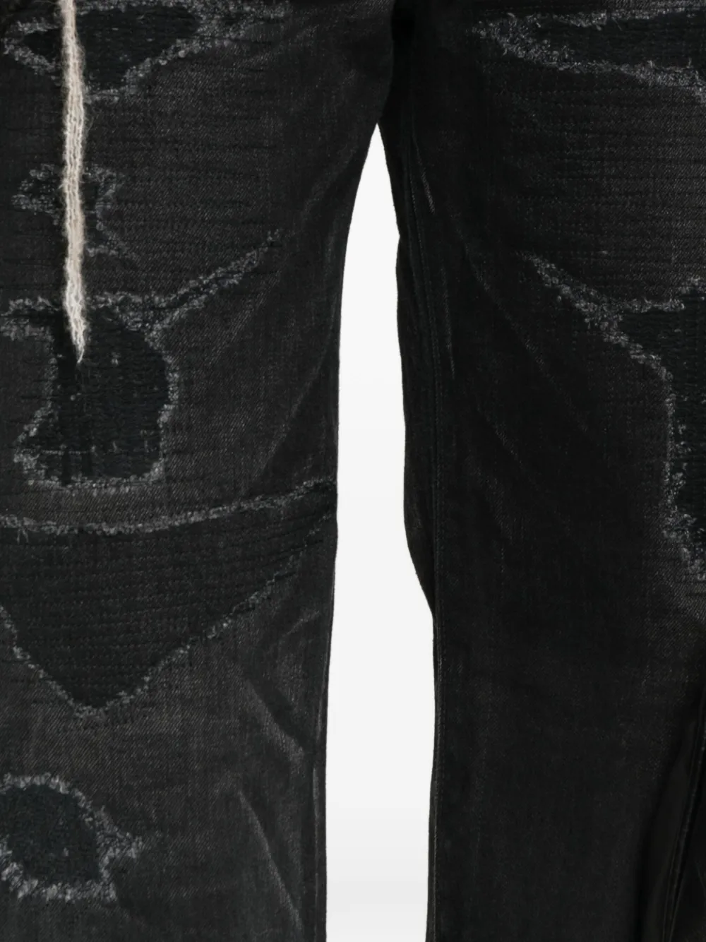Mastercraft Union Distressed Faded-wash Jeans In Black