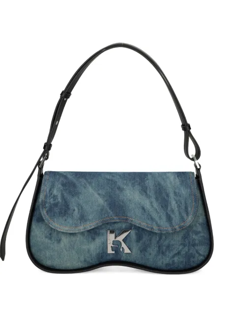 Karl Lagerfeld Jeans denim tie-dye satchel