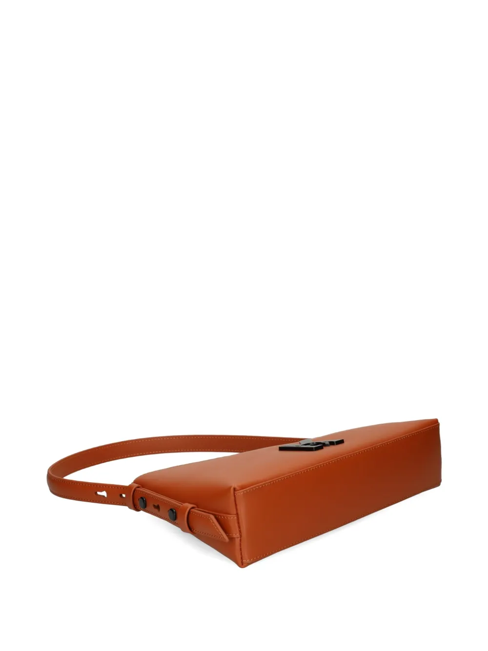 Karl Lagerfeld Jeans Leren boekentas met logo Oranje