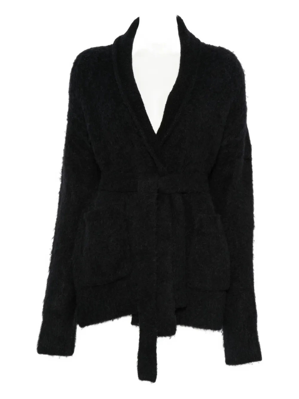 Uma Wang Vest met ceintuur Zwart