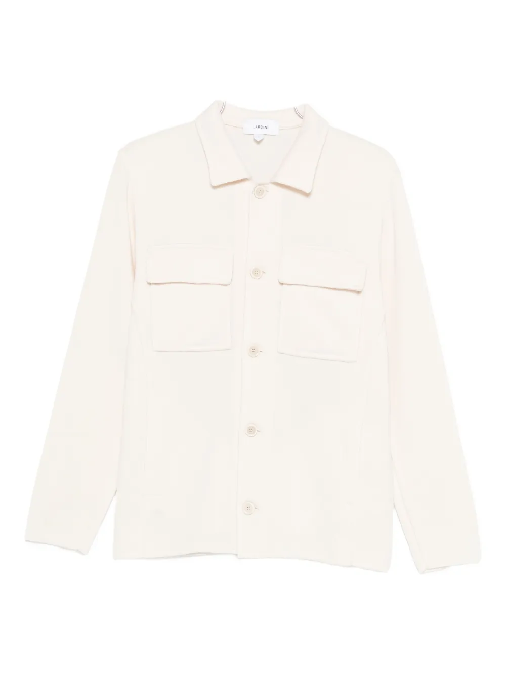 Lardini Button-fastening Pocket Jacket In Neutral