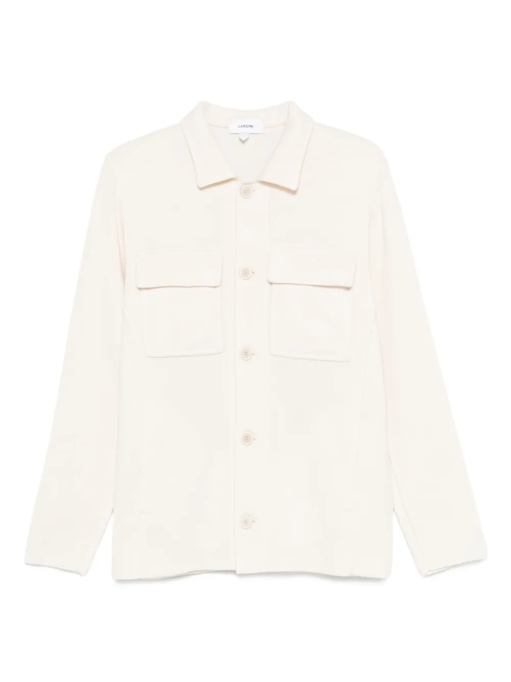 button-fastening pocket jacket