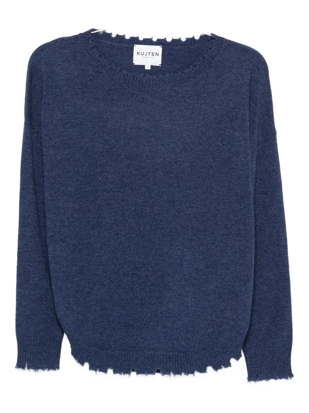 ruffled cashmere top