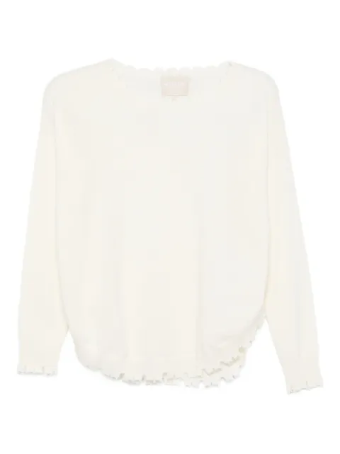 kujten ruffled cashmere top