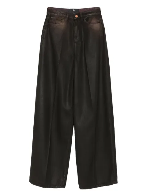 3x1 faded wide-leg jeans