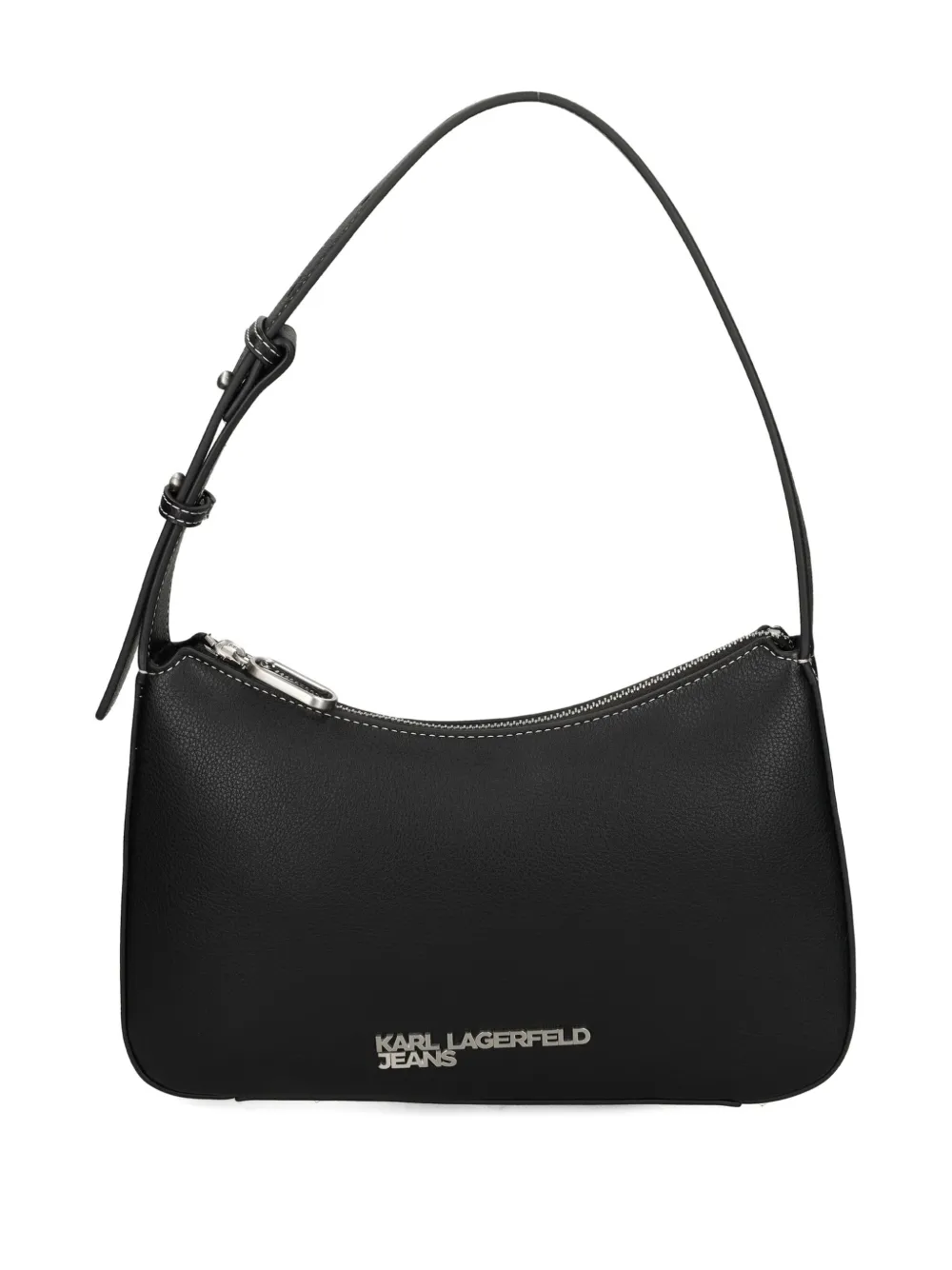 Karl Lagerfeld Jeans small metal-logo shoulder bag - Zwart