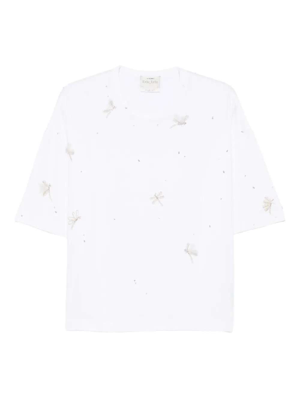 dragonfly embellished T-shirt