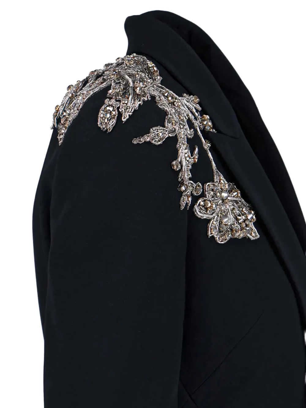 Alexander McQueen Verfraaide blazer Zwart